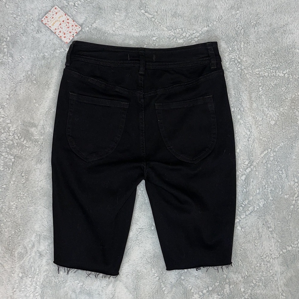 FREE PEOPLE Avery Raw Hem Bermuda Shorts SZ 26 - Picture 5 of 6